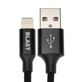 

Кабель Blast BMC-214, Lightning - USB, 1.2 м, зарядка + передача данных, черный