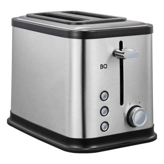 Тостер BQ T1005, 900 Вт, 6 режимов, 2 тоста, серебристый