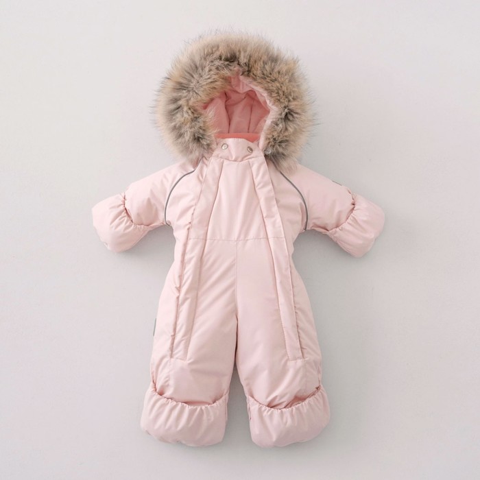 фото Комбинезон «скандинавия» зимний мембрана, рост 62-68 см, цвет розовая пудра kidi