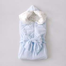 Одеяло-конверт на выписку «Прованс» зимнее, цвет голубой Ош