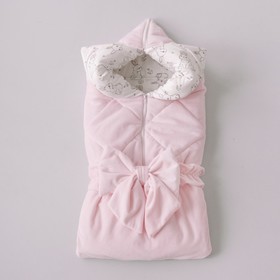 Одеяло-конверт на выписку «Прованс» зимнее, цвет розовый Ош