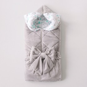 Одеяло-конверт на выписку «Прованс» зимнее, цвет серый Ош