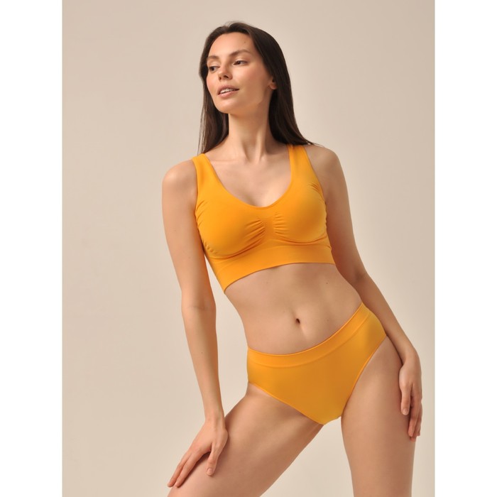 Топ женский Top spalla larga push, размер XL, цвет манго фото