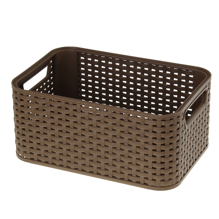 Корзина для мелочей 28х13х19 см, цвет коричневый