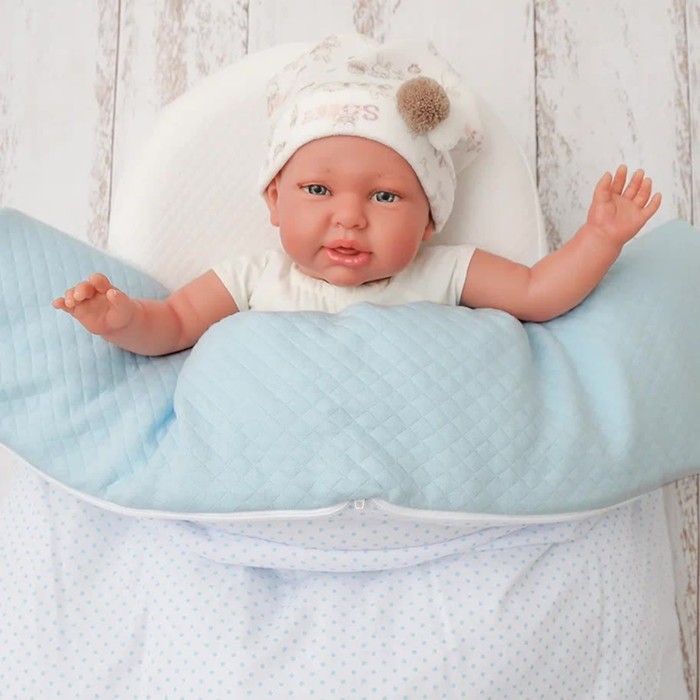 фото Конверт - одеяло, возраст 0 - 6 мес, цвет голубой baby nice