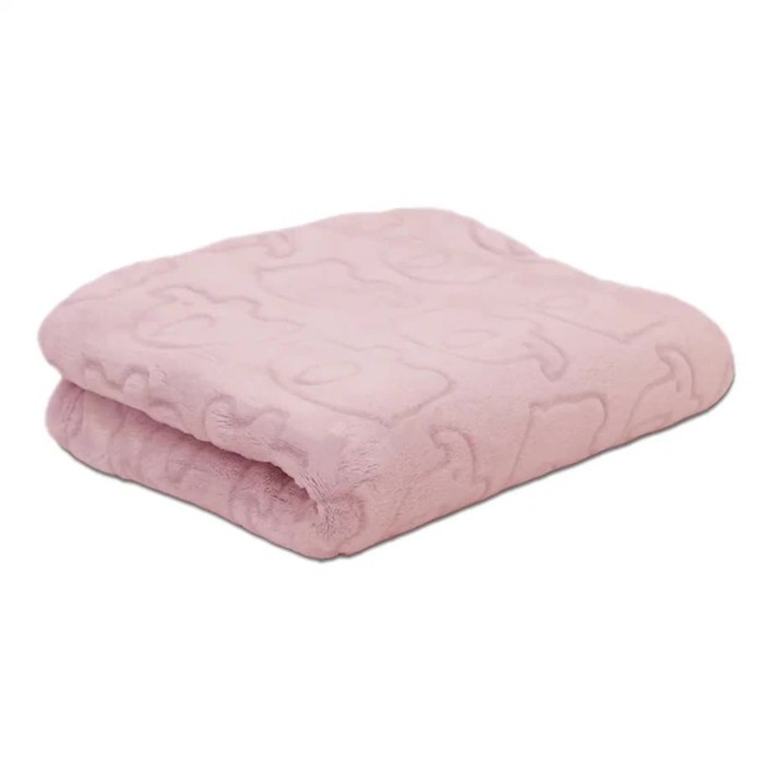 цена Плед - покрывало «Слоники», размер 100х118 см, цвет розовый