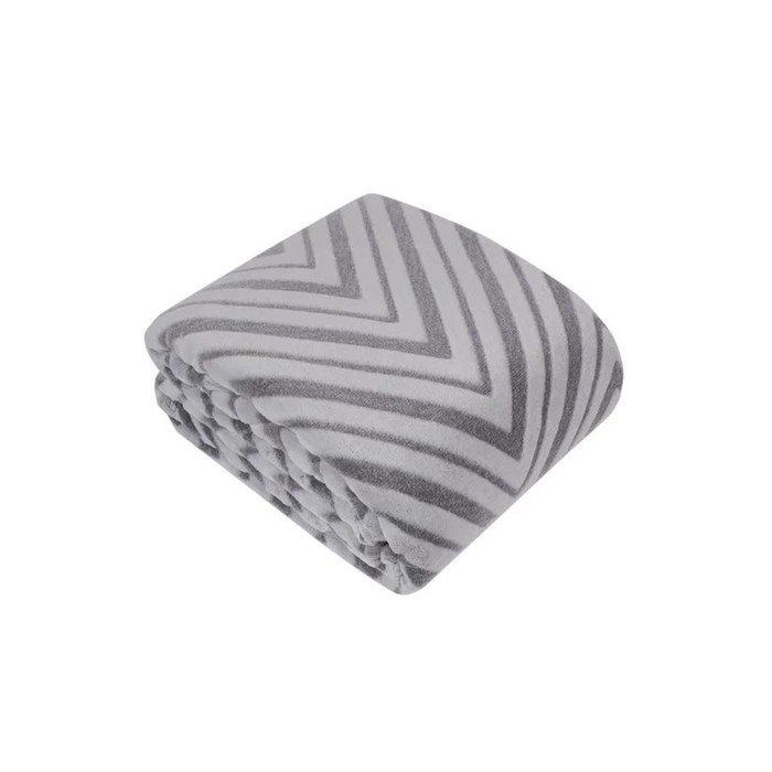 Плед - покрывало «Шеврон», размер 150х200 см, цвет серый