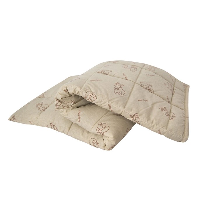 Одеяло стеганное «Верблюжья шерсть», размер 200х220 см