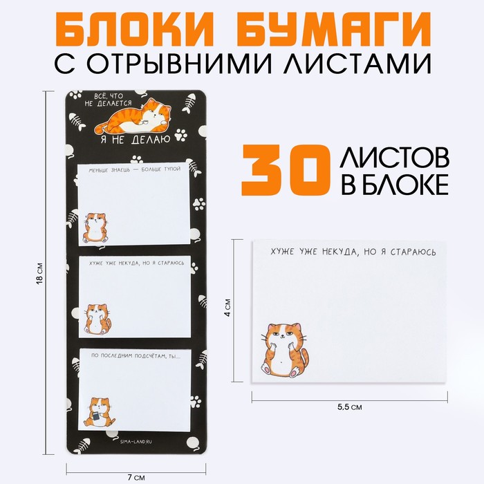 Блоки бумаги с отрывными листами «Кот» блокнот с отрывными листами 2000 рублей ov00000027