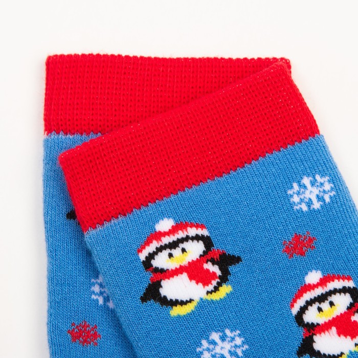 

Носки детские махровые, цвет голубой, размер 18-20