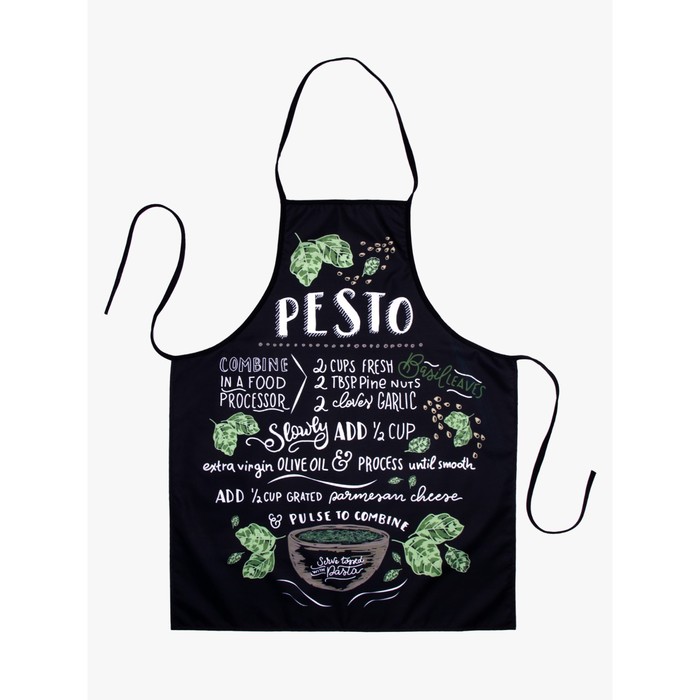 

Фартук AMARO HOME PESTO, размер 68х83 см, цвет чёрный