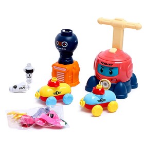 

Набор машинок на воздушном шаре Balloon Car, с станцией запуска, цвета МИКС, уценка