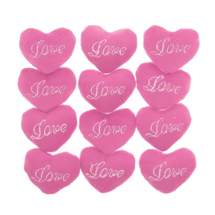 Мягкая игрушка-магнит "Сердце" микс