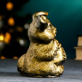 

Копилка "Заяц с мешком" бронзовый, 18х13см