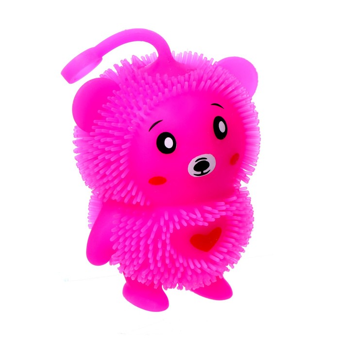 Мялка «Мишка» с пастой, цвета МИКС