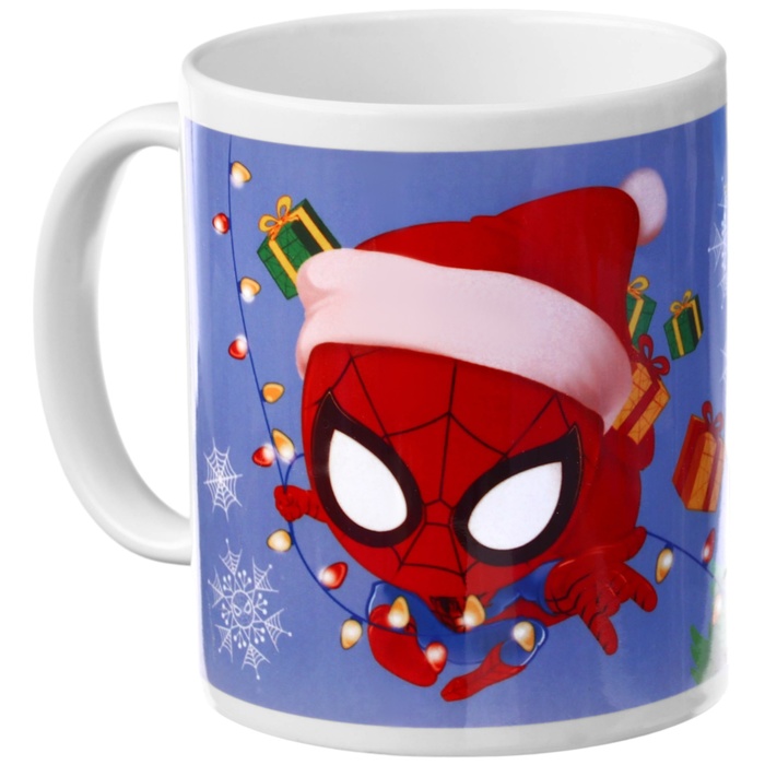 Кружка сублимация С Новым Годом!, Человек-паук, 350 мл подарочная коробка адвент с новым годом человек паук marvel