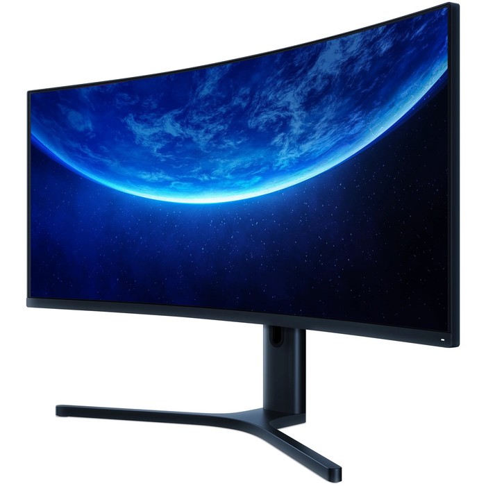 фото Монитор xiaomi curved monitor, 34", va, 3440x1440, 144гц, 4мс, d-sub, hdmi, dvi, dp черный