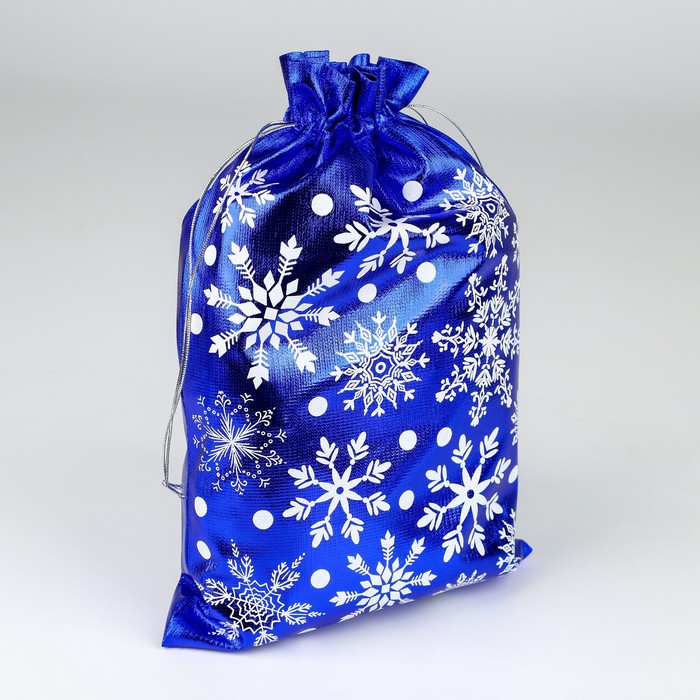 Мешочек подарочный парча «Снежинки», 20 х 30 см +/- 1.5 см мешочек подарочный парча подарочки 20 х 30 см 1 5 см
