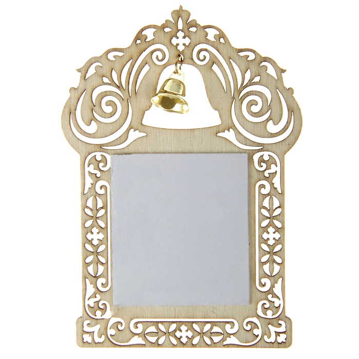 Икона в авто с колокольчиком "Целитель Пантелеимон" на клеящейся основе