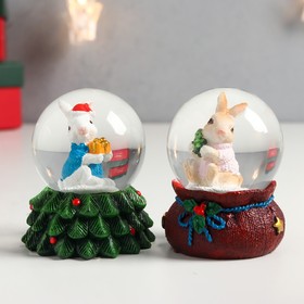 

Стеклянный шар "Новогодний кролик" d=4,5 см МИКС 6,3х5,5х5,5 см