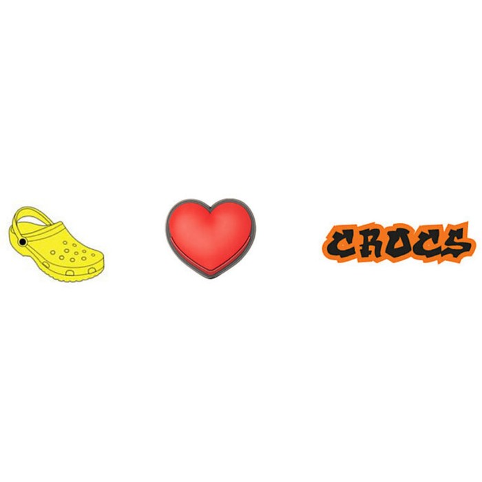 Джибитс Crocs I Love 3 шт (10007561)