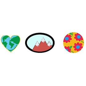 

Джибитс Crocs I Love Earth 3 шт (10009870)