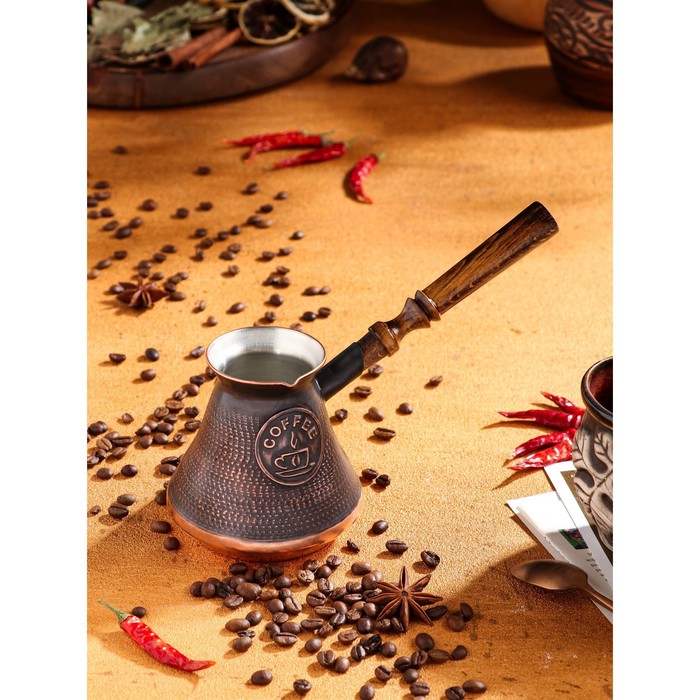 Турка для кофе Армянская джезва, медная, 420 мл турка для кофе армянская джезва медная 640 мл