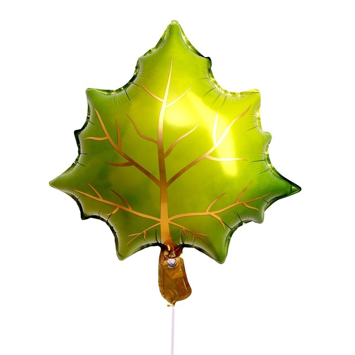 Шар фольгированный 25 «Зелёный лист»