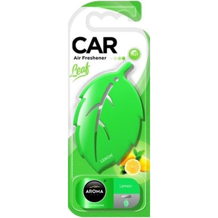 Ароматизатор на зеркало Aroma Car, Листик 3D, лимон ароматизатор aroma car leaf black