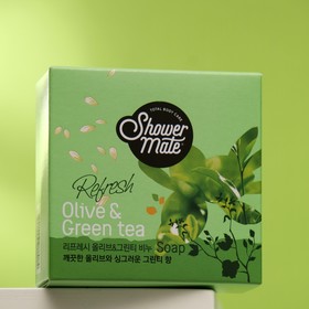 Мыло косметическое Shower Mate, Оливки и зеленый чай, 4 шт.