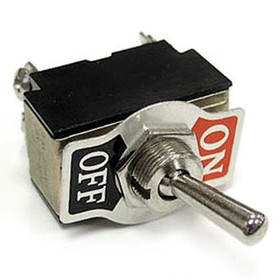 

Тумблер двухпозиц. однополюс RUICHI KN3(B)-201(A), ON-OFF, 10 А, 250 В, 4 конт, под винт