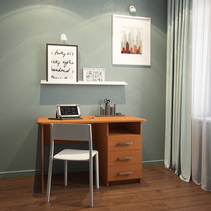 Стол письменный «Сити 2», 1200 × 650 × 748 мм, цвет клён ванкувер стол письменный сити 2 1200 × 650 × 748 мм цвет клён ванкувер