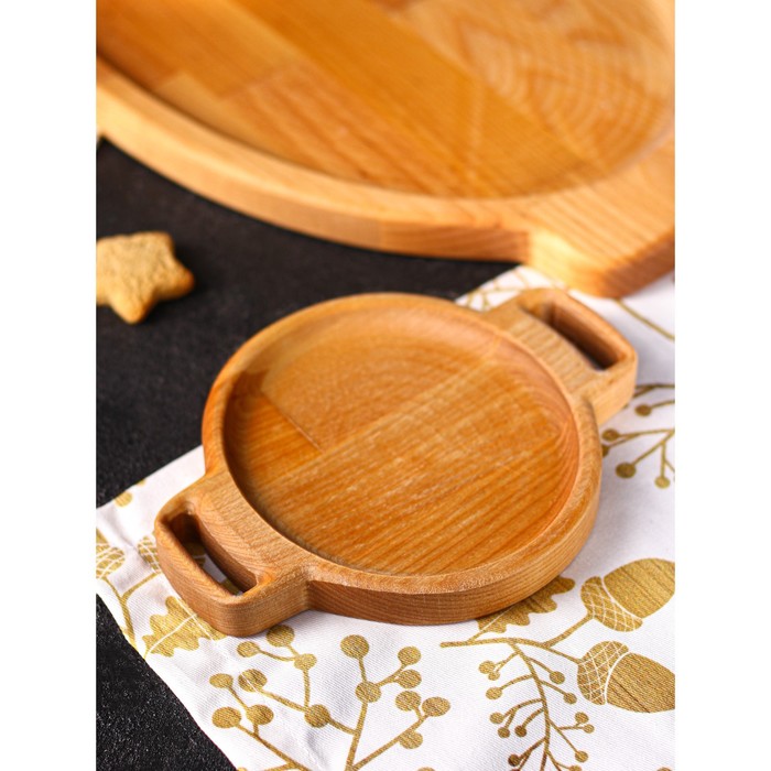 Подарочный набор посуды Adelica «Кухни мира», доски для подачи 3 шт: 43×25 см, 21×14 см, 18×14 см, берёза