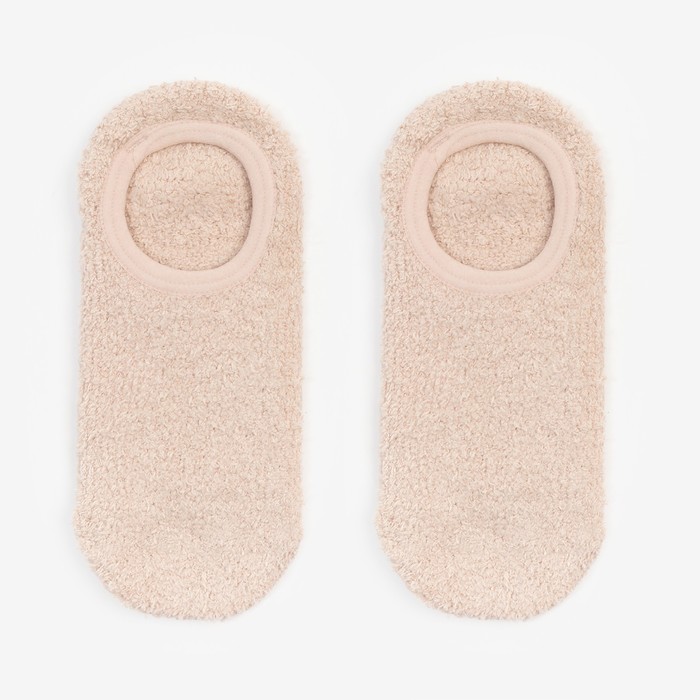 Носки нескользящие, цвет молочный, размер 36-39