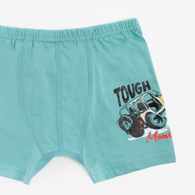 

Трусы для мальчика боксеры, цвет бирюзовый/Tough Monster, рост 146-152 см