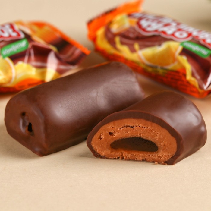 фото Шоколадные конфеты «полный ящик» с апельсиновым джемом, 150 г. фабрика счастья