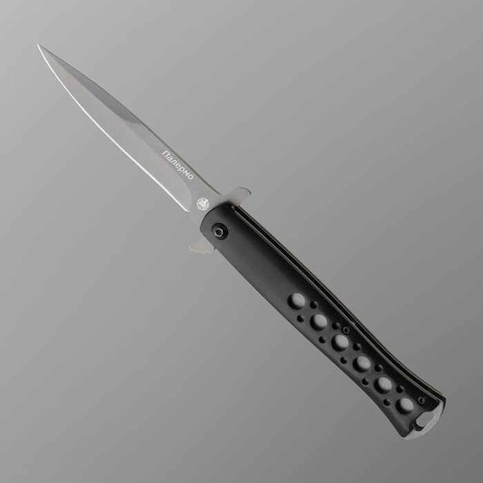 Нож складной Палермо сталь 440, рукоять - сталь, 22 см нож складной питон сталь d2 рукоять сталь