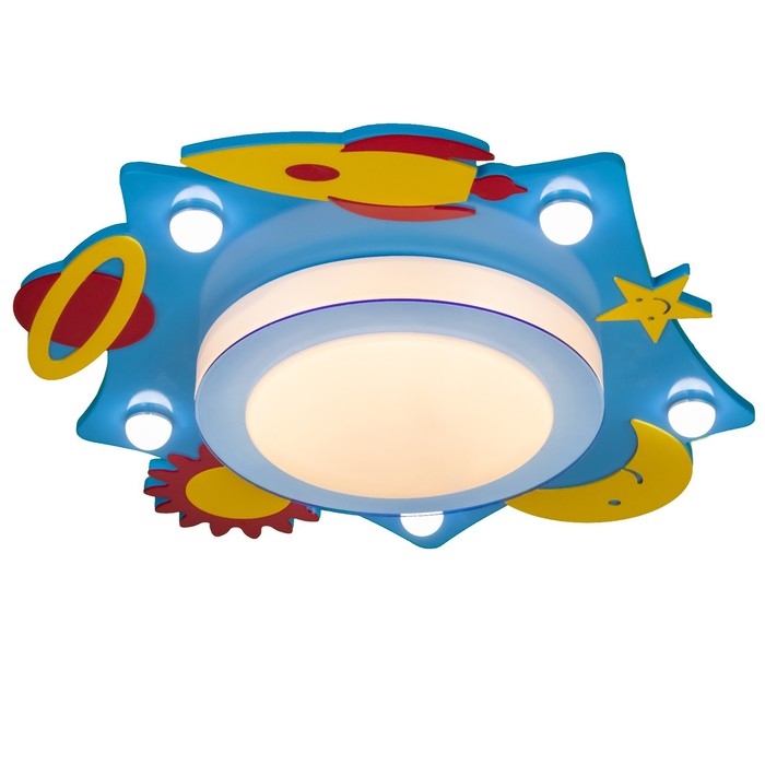 Люстра "Космические приключения" LED 33Вт сине-желтый 7521297