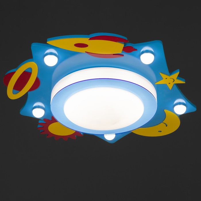 Люстра "Космические приключения" LED 33Вт сине-желтый 7521297