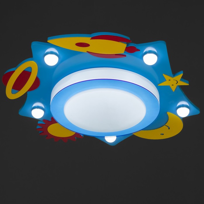 Люстра "Космические приключения" LED 33Вт сине-желтый 7521297