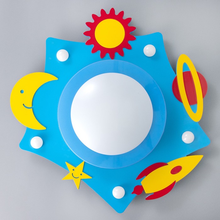 Люстра "Космические приключения" LED 33Вт сине-желтый 7521297