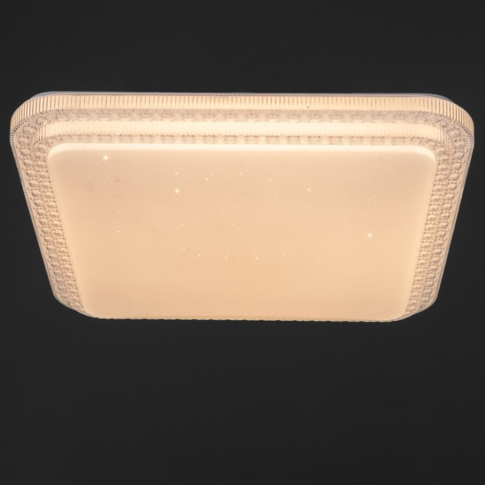 Светильник с ПДУ "Звездное небо" LED 80Вт 3000-6000К прозрачно-белый 50х50х8 см 7661323