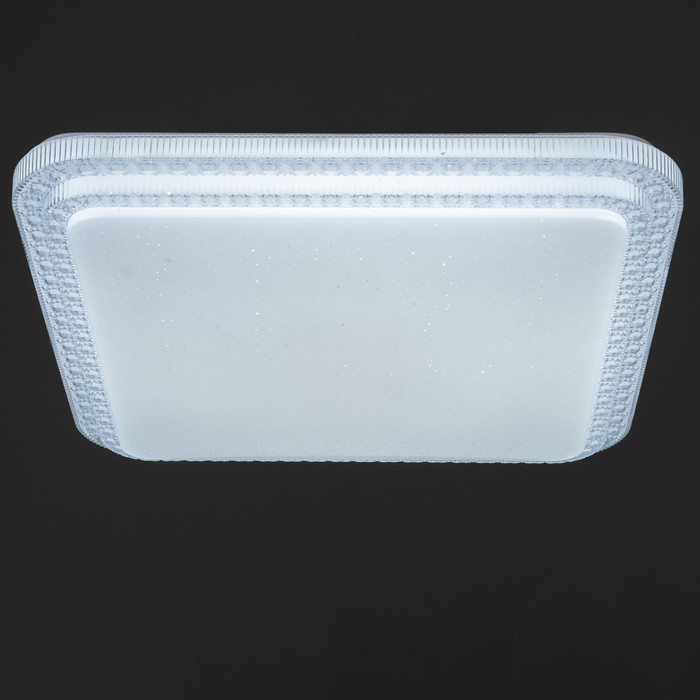 Светильник с ПДУ "Звездное небо" LED 80Вт 3000-6000К прозрачно-белый 50х50х8 см 7661323