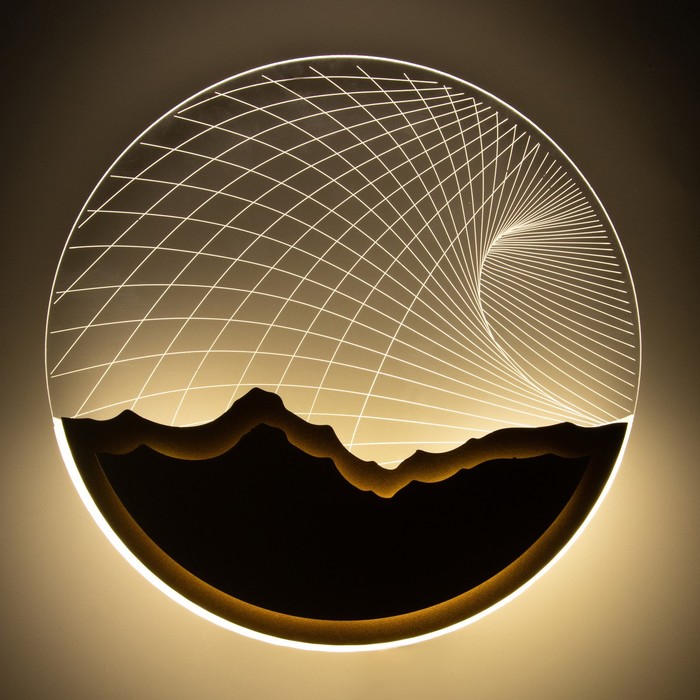 Бра "Планета" LED 20Вт 4000К золото 24х24х4 см 7661390