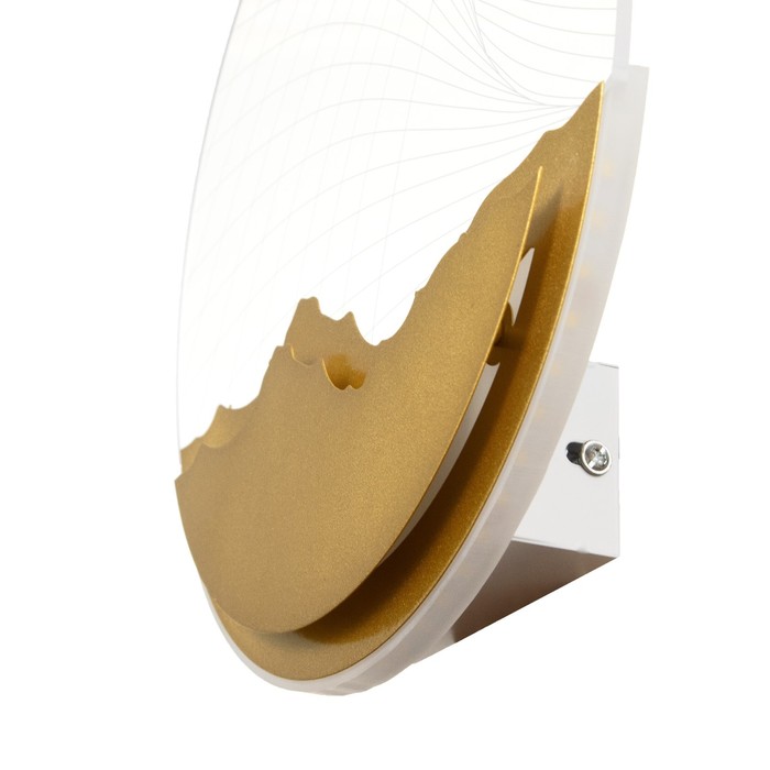 Бра "Планета" LED 20Вт 4000К золото 24х24х4 см 7661390