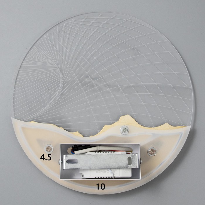 Бра "Планета" LED 20Вт 4000К золото 24х24х4 см 7661390