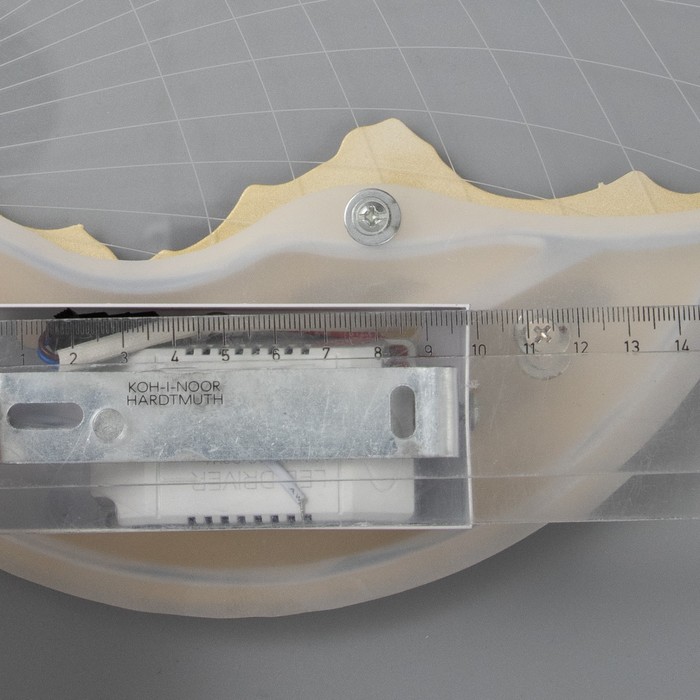 Бра "Планета" LED 20Вт 4000К золото 24х24х4 см 7661390