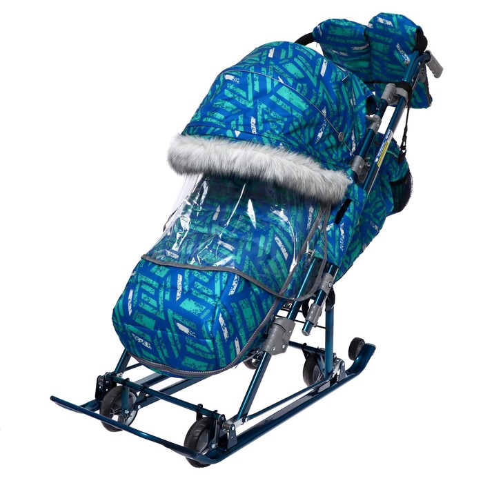 фото Санки-коляска «ника детям нд7-8s спортивный», цвет синий nika kids