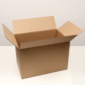 Коробка складная, бурая, с ручками 60 х 40 х 40 см