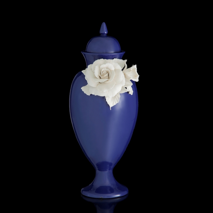 Ваза декоративная White Rose Lunga, 20 × 20 × 50 см